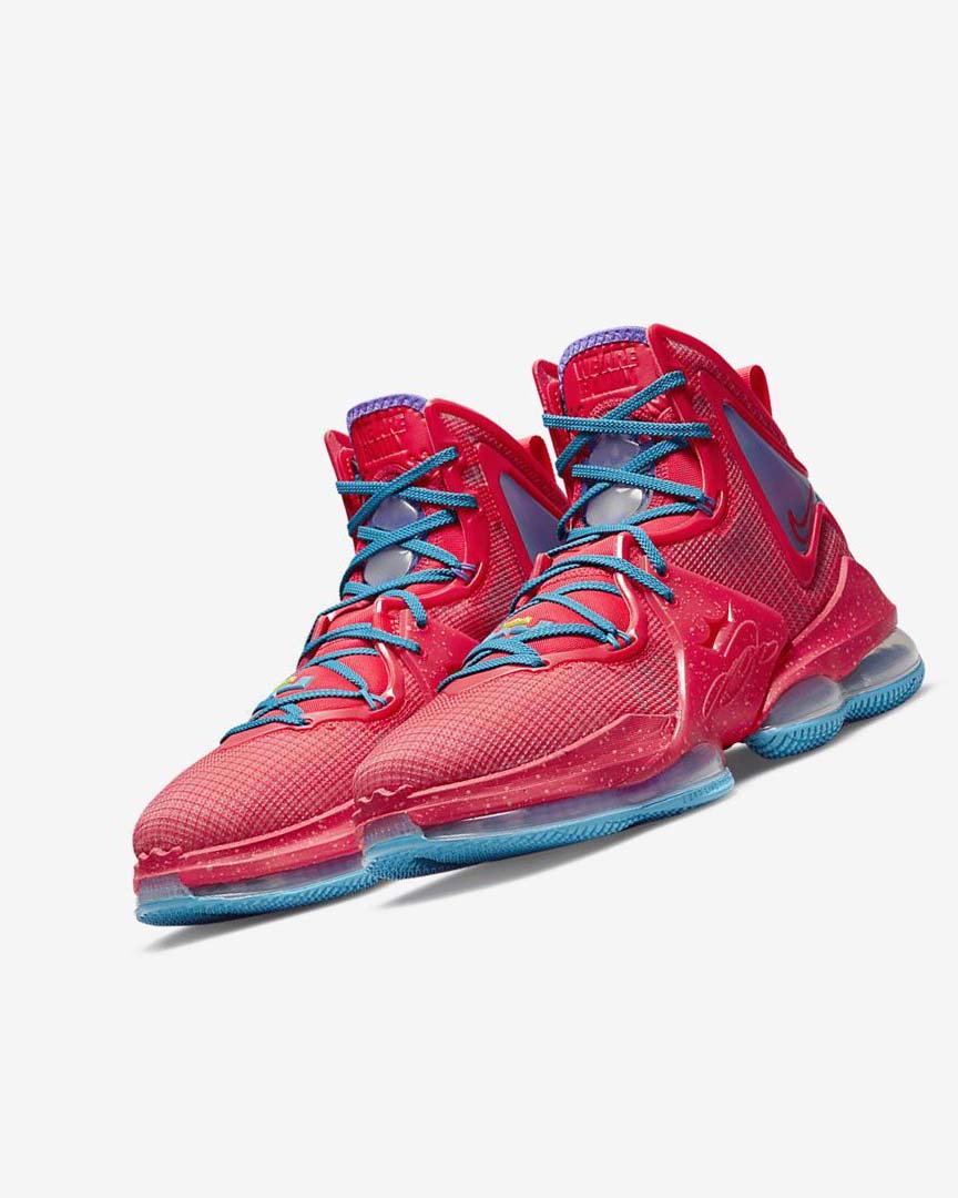 Zapatillas Baloncesto Nike LeBron 19 Mujer Rojas Azules Moradas Rojas | CR5414