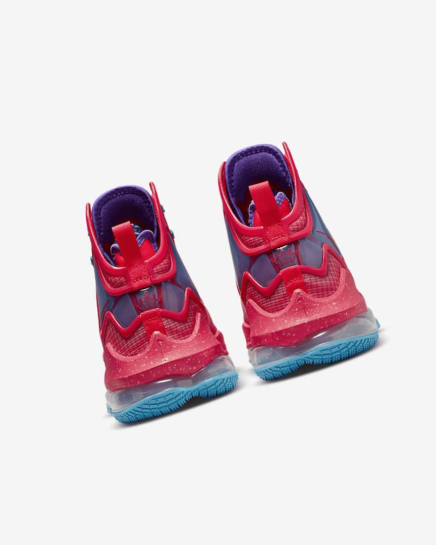 Zapatillas Baloncesto Nike LeBron 19 Mujer Rojas Azules Moradas Rojas | CR5414