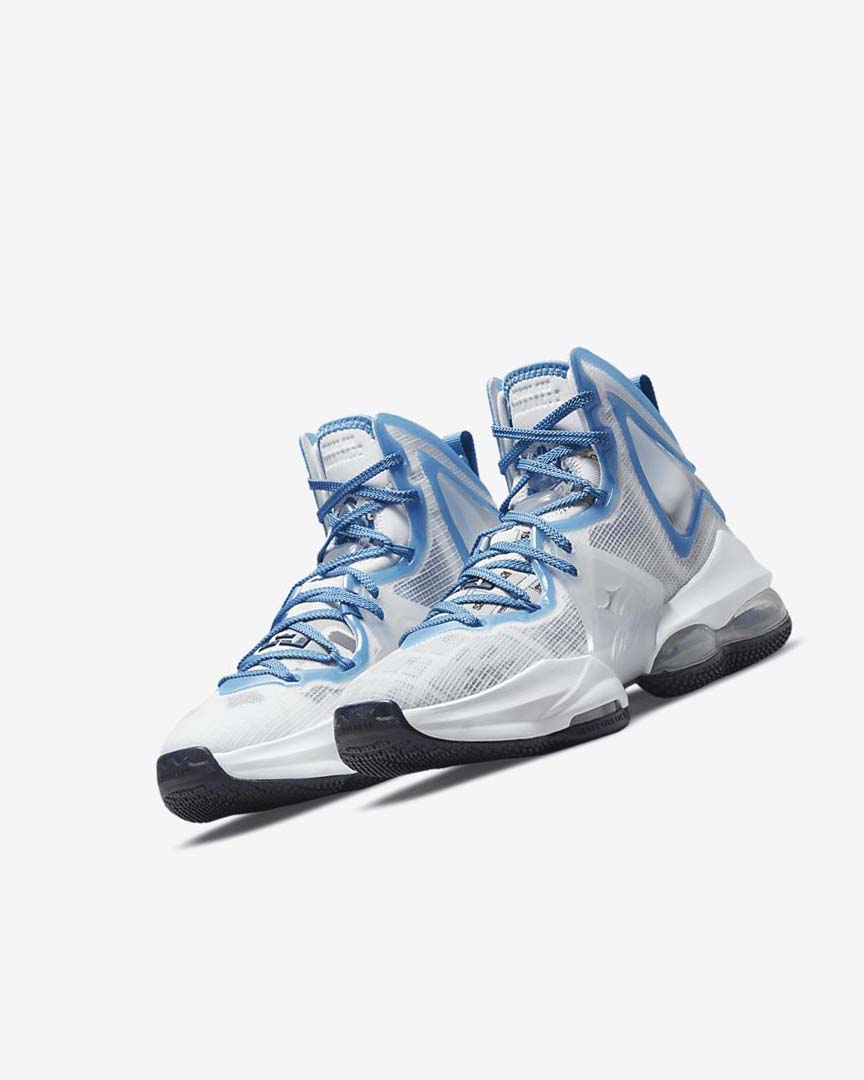 Zapatillas Baloncesto Nike LeBron 19 Niña Blancas Azules Azules | CR2342