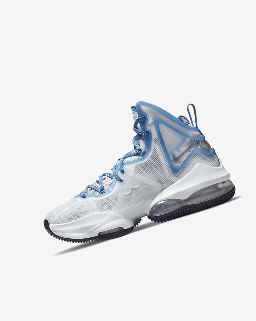 Zapatillas Baloncesto Nike LeBron 19 Niña Blancas Azules Azules | CR2342