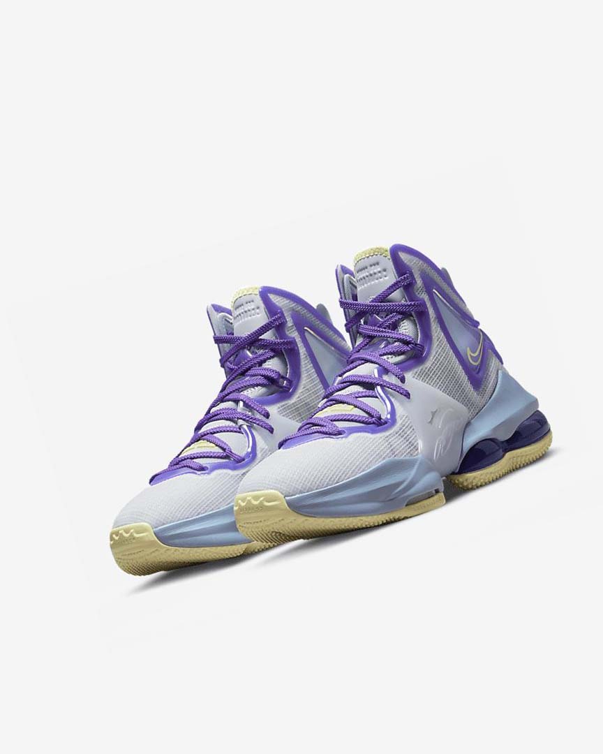 Zapatillas Baloncesto Nike LeBron 19 Niño Azules Moradas | CR5003