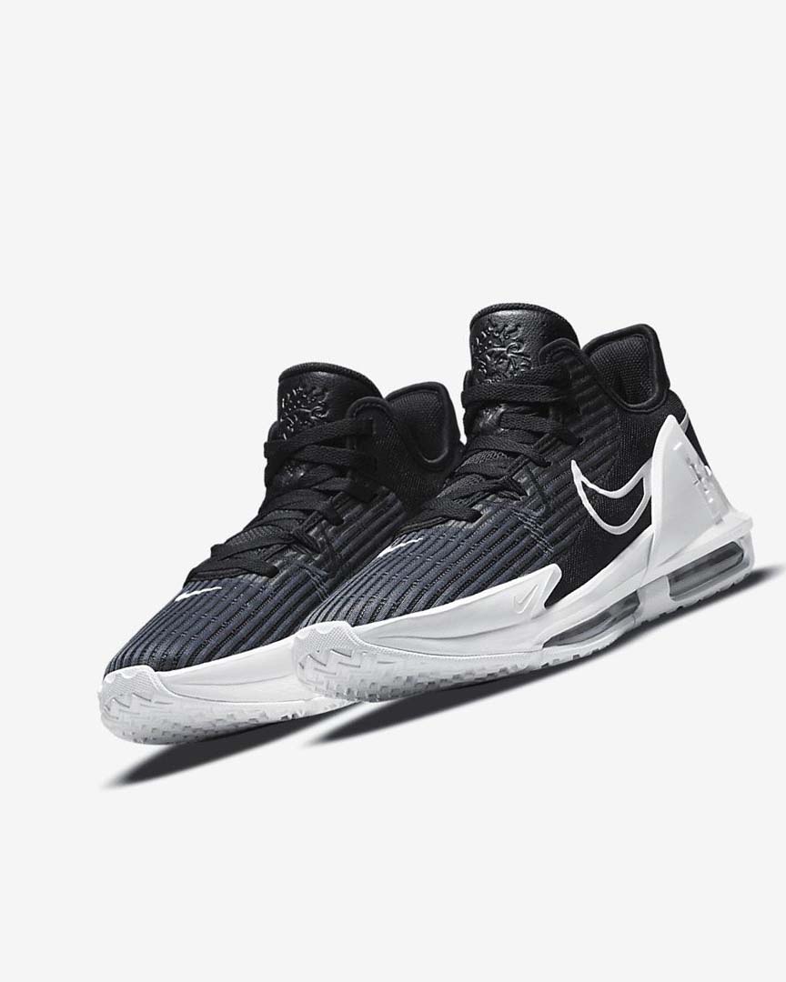 Zapatillas Baloncesto Nike LeBron Witness 6 Mujer Negras Obsidian Oscuro Blancas | CR5488