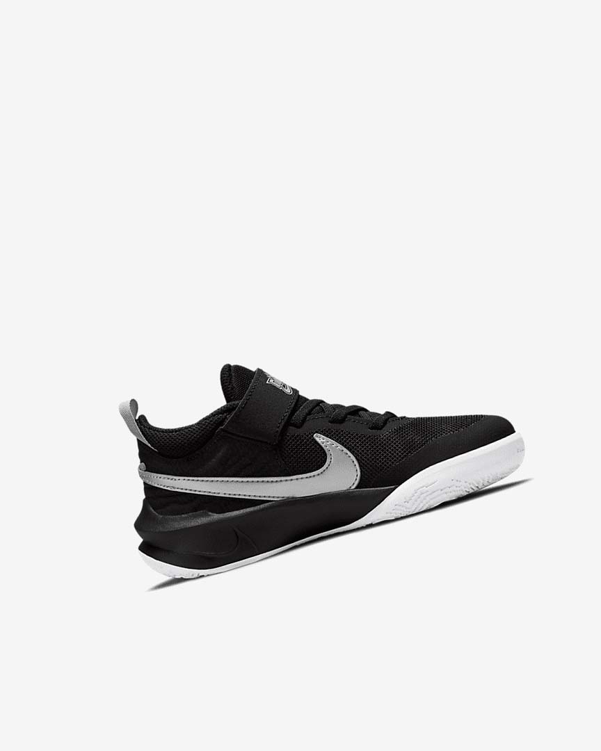 Zapatillas Baloncesto Nike Team Hustle D 10 Niña Negras Blancas Metal Plateadas | CR2916