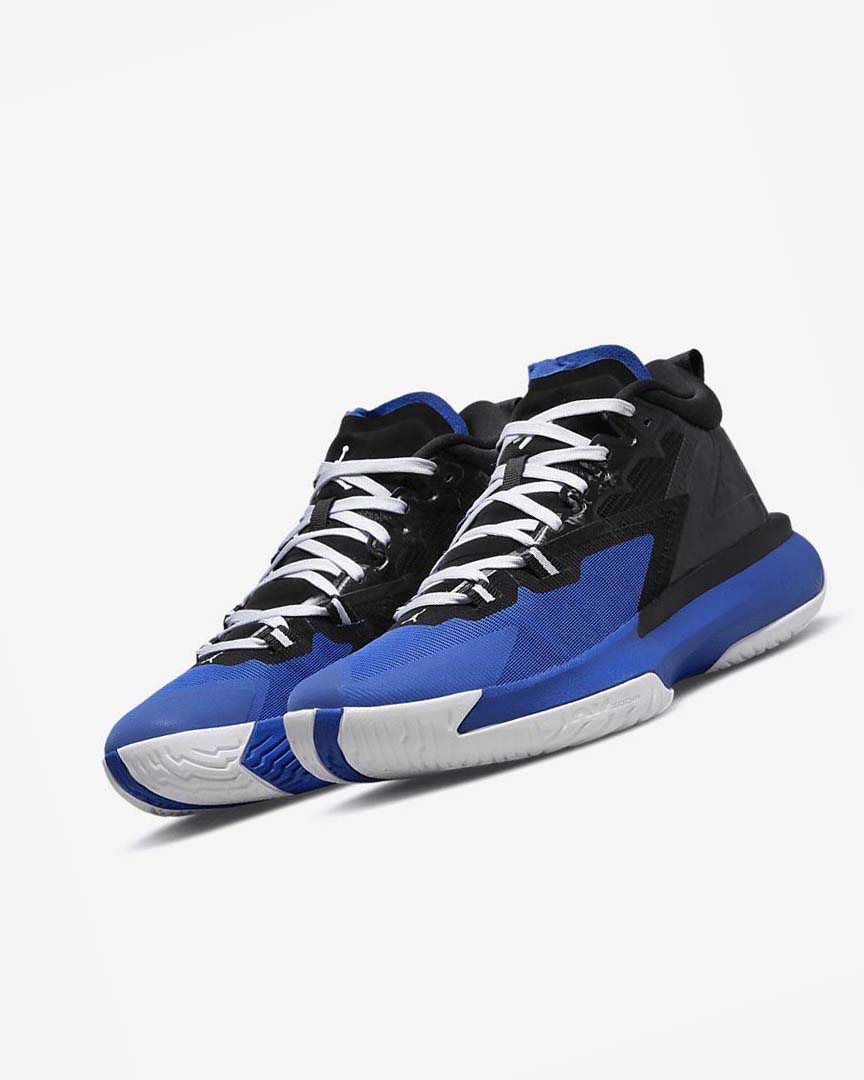 Zapatillas Baloncesto Nike Zion 1 Hombre Negras Azul Real Blancas | CR3149