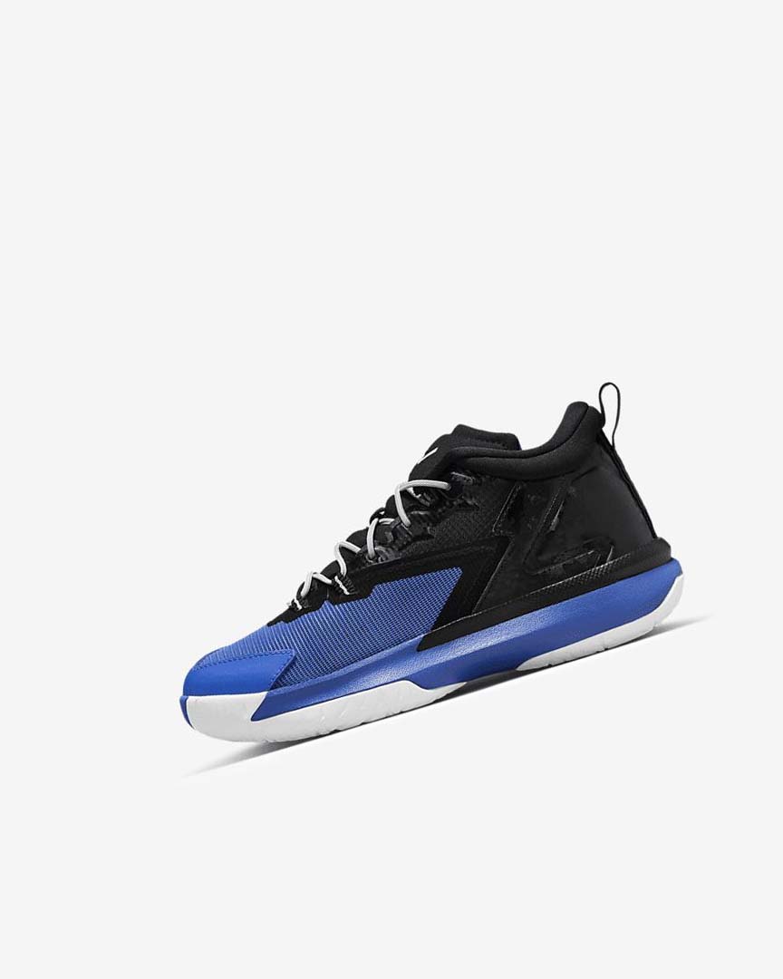 Zapatillas Baloncesto Nike Zion 1 Niño Negras Azul Real Blancas | CR3226