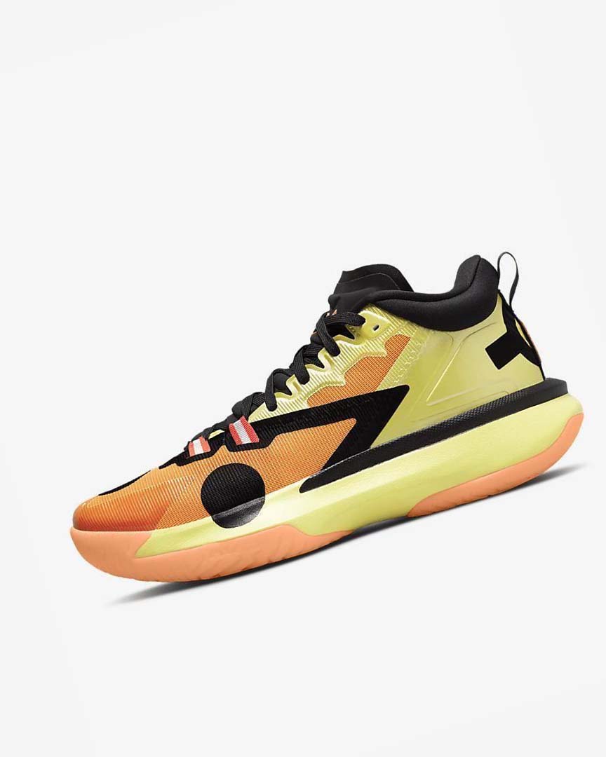 Zapatillas Baloncesto Nike Zion 1 SP Hombre Amarillo Negras Naranjas | CR4566