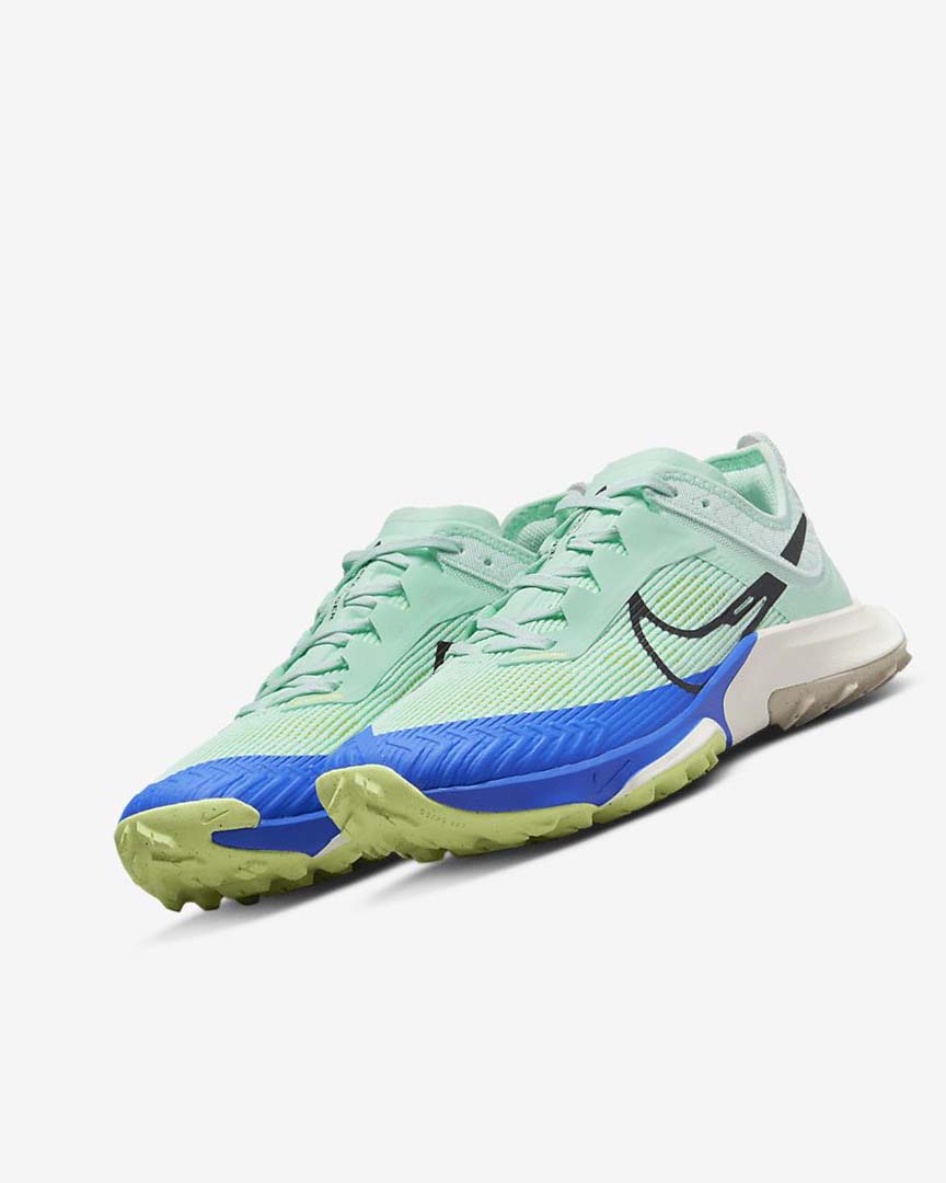 Zapatillas De Trail Running Nike Air Zoom Terra Kiger 8 Mujer Verde Menta Gris Azules | CR2565