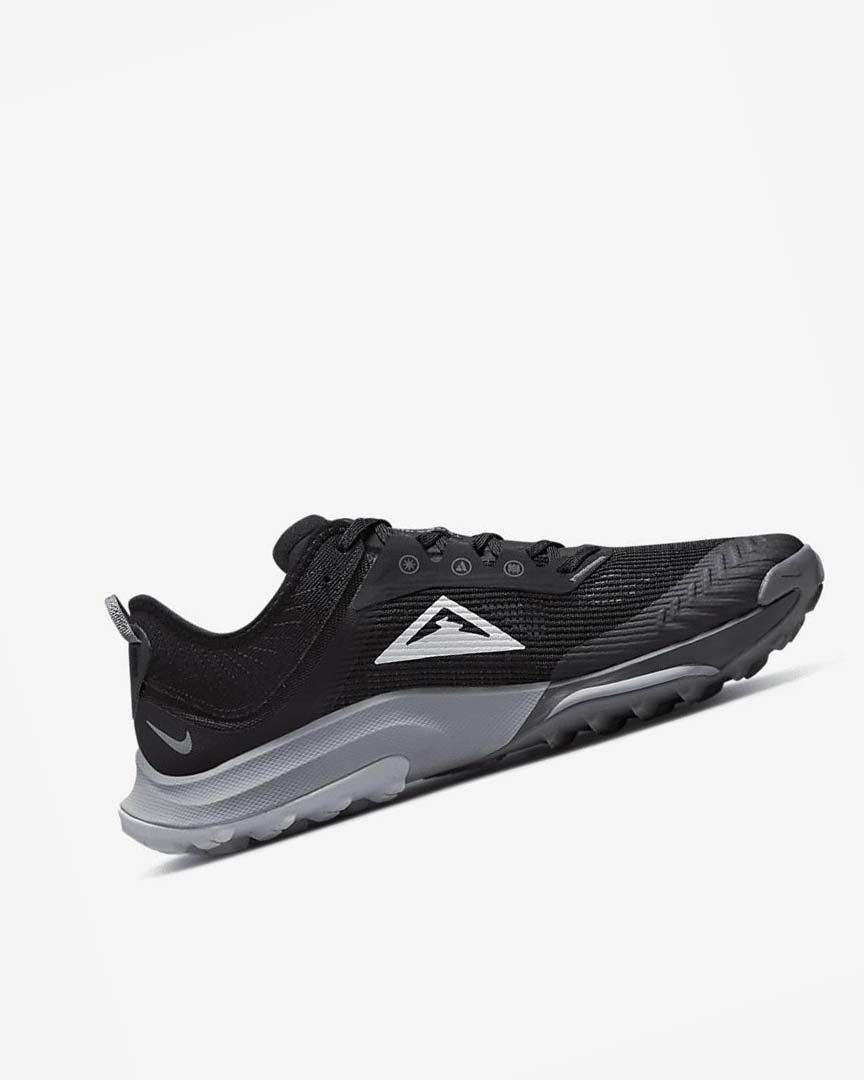 Zapatillas De Trail Running Nike Air Zoom Terra Kiger 8 Hombre Negras Gris Oscuro Gris Plateadas | CR5380