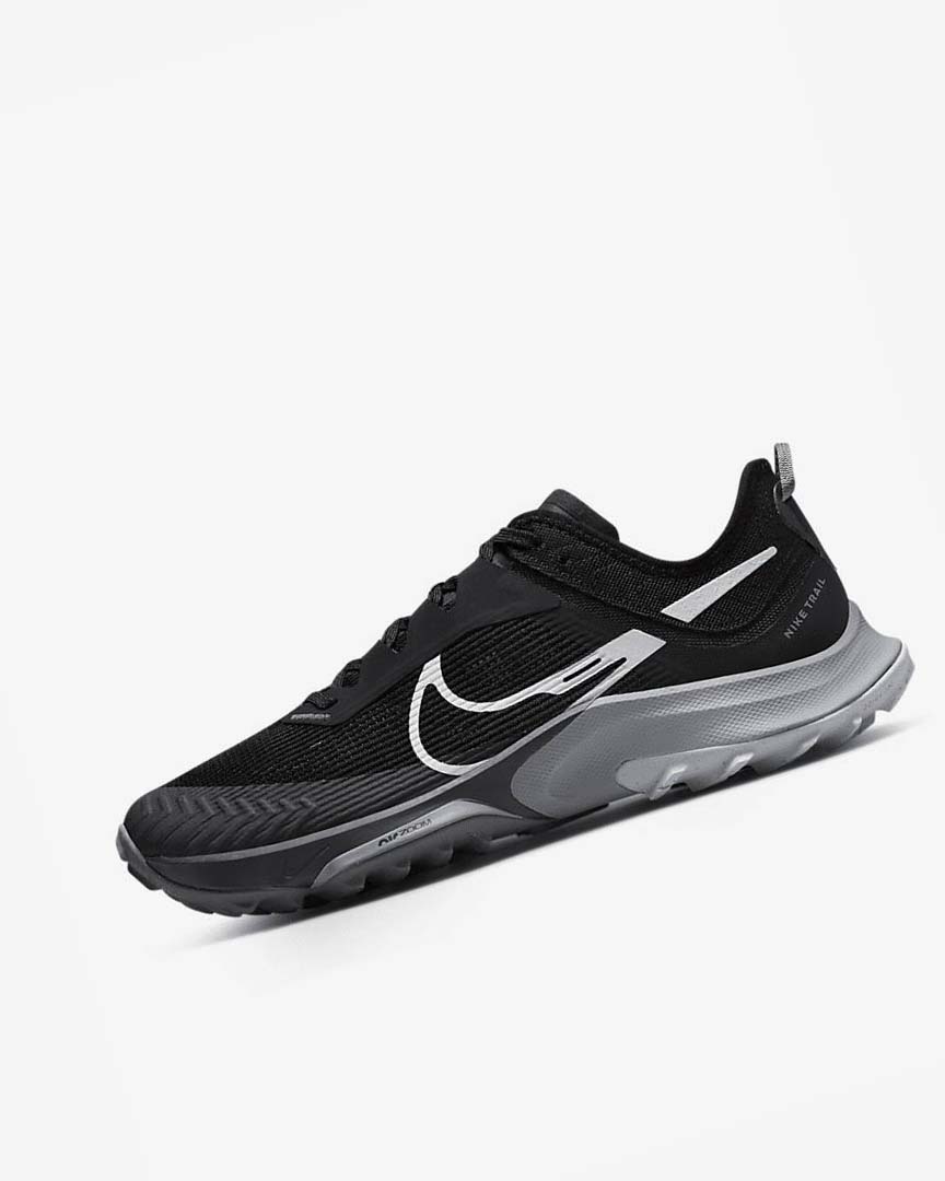 Zapatillas De Trail Running Nike Air Zoom Terra Kiger 8 Hombre Negras Gris Oscuro Gris Plateadas | CR5380