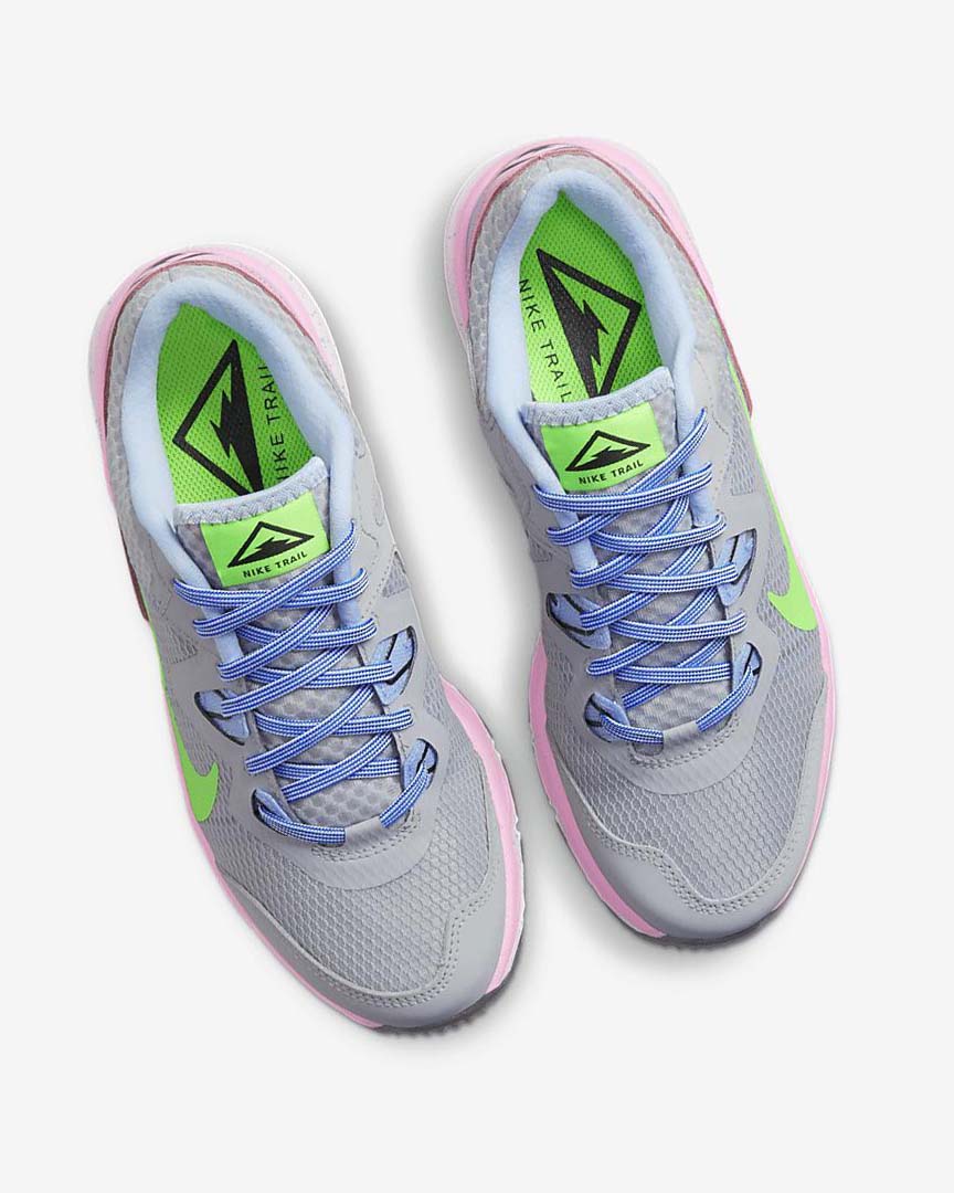 Zapatillas De Trail Running Nike Juniper Trail Mujer Gris Azules Claro Rosas Verde | CR5111