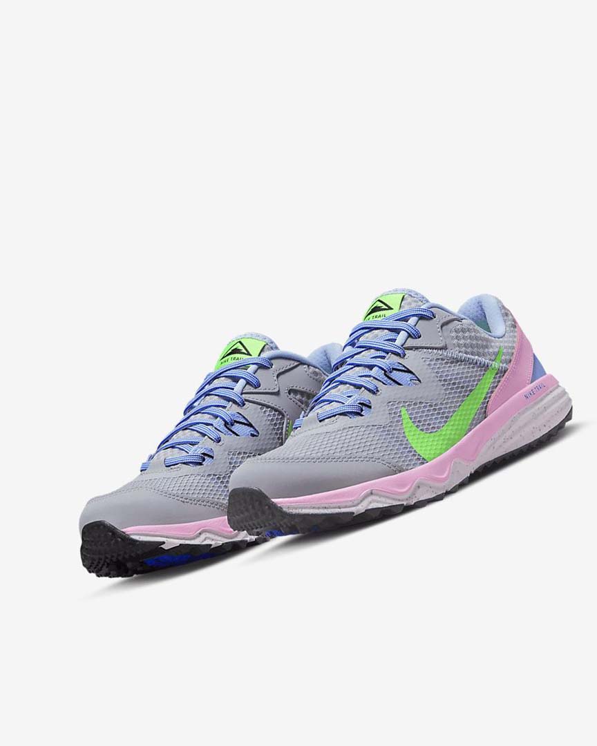 Zapatillas De Trail Running Nike Juniper Trail Mujer Gris Azules Claro Rosas Verde | CR5111