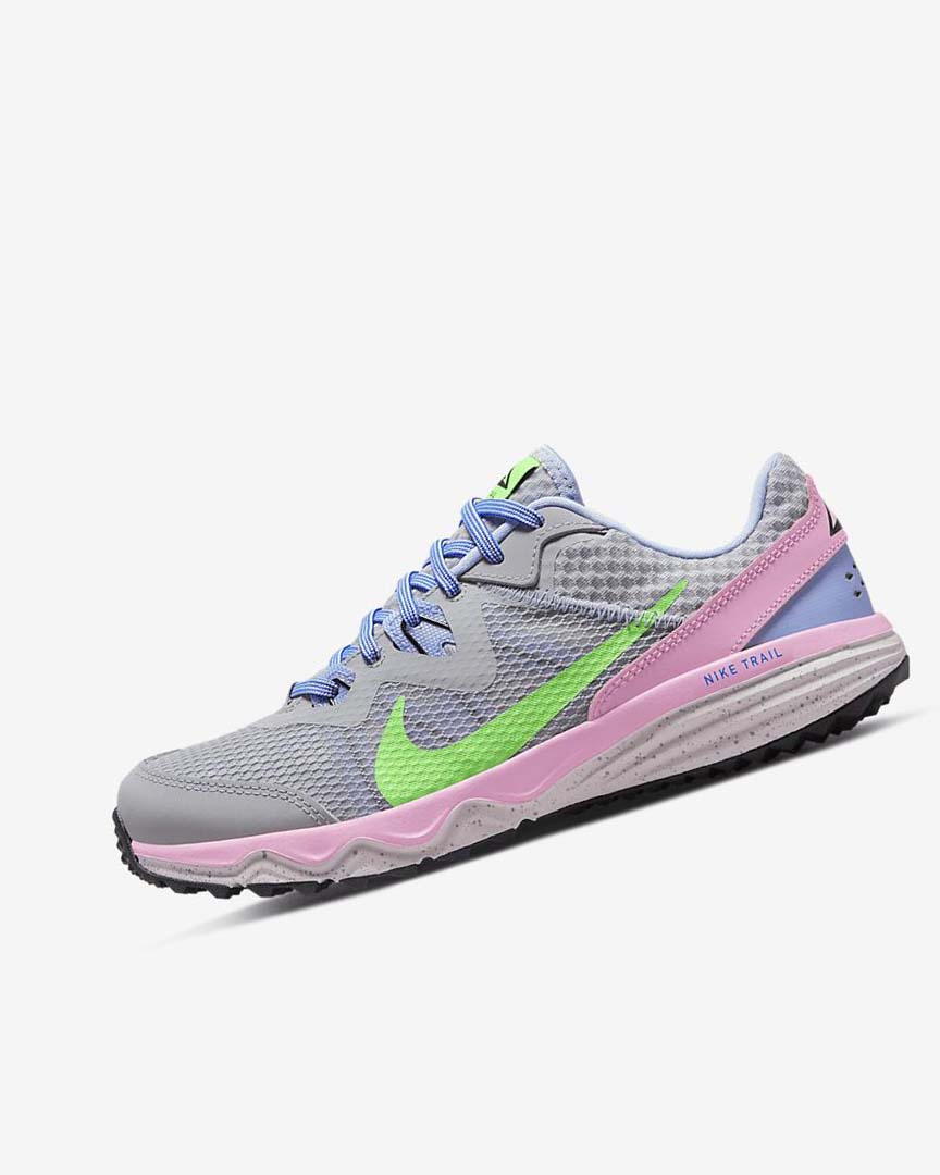 Zapatillas De Trail Running Nike Juniper Trail Mujer Gris Azules Claro Rosas Verde | CR5111