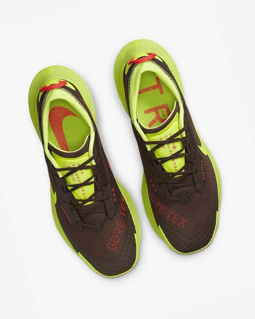 Zapatillas De Trail Running Nike Pegasus Trail 3 GORE-TEX Hombre Chocolate Oscuro Rojas Claro | CR2942