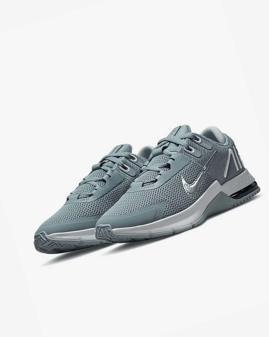 Zapatillas Deportivos Nike Air Max Alpha Trainer 4 Hombre Gris Plateadas Negras Metal Plateadas | CR5256