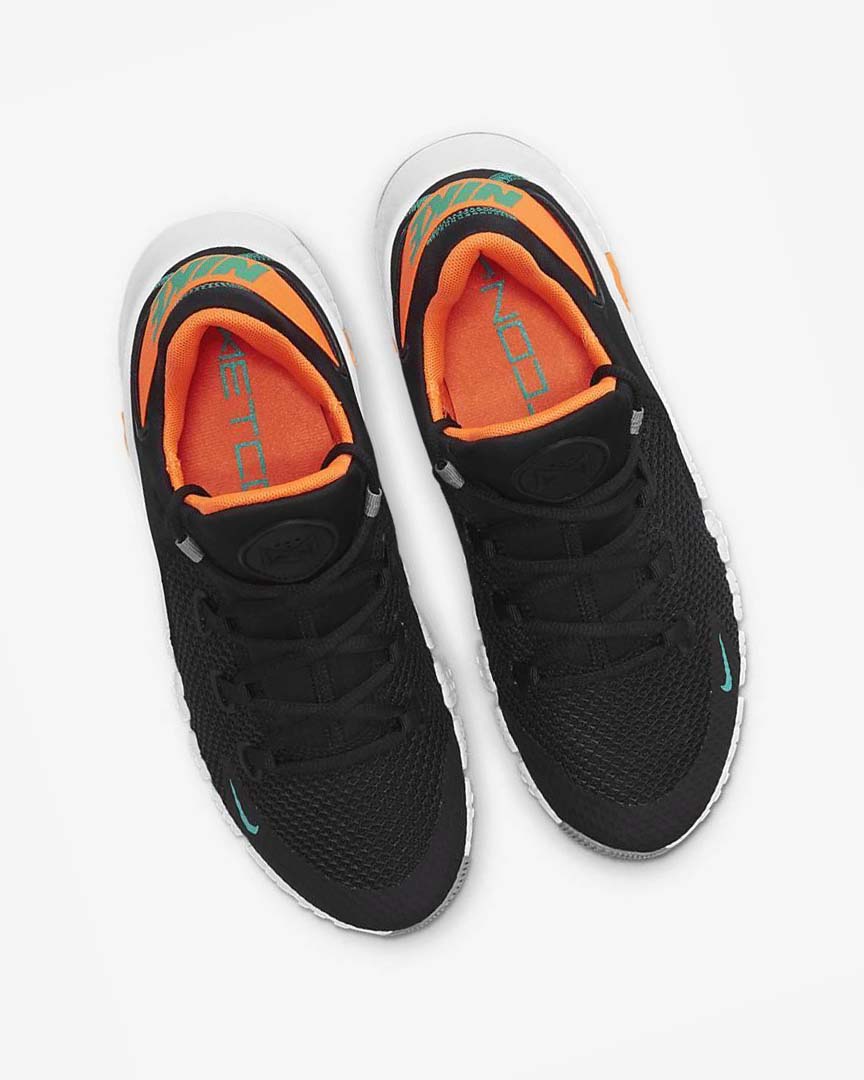 Zapatillas Deportivos Nike Free Metcon 4 Hombre Negras Naranjas Blancas Turquesa | CR1165