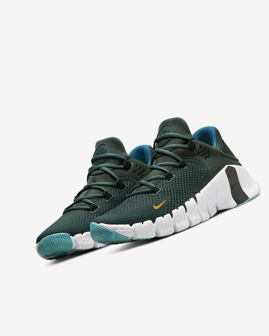 Zapatillas Deportivos Nike Free Metcon 4 Mujer Verde Negras Blancas | CR2404