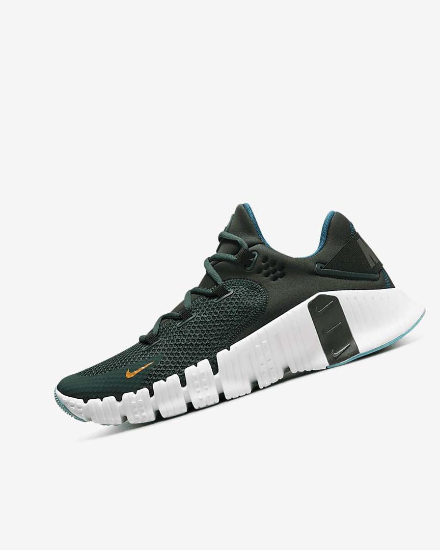 Zapatillas Deportivos Nike Free Metcon 4 Mujer Verde Negras Blancas | CR2404