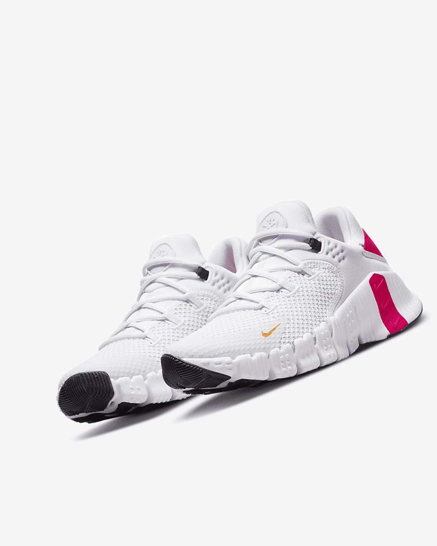 Zapatillas Deportivos Nike Free Metcon 4 Mujer Rosas Blancas Amarillo Oscuro | CR4675