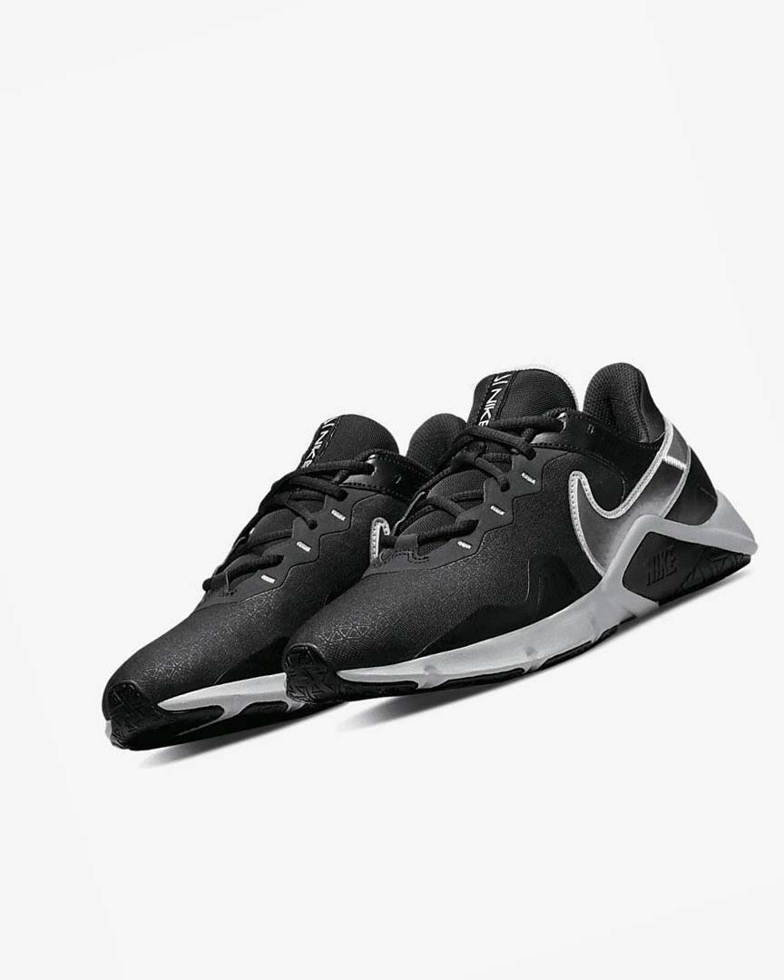 Zapatillas Deportivos Nike Legend Essential 2 Hombre Negras Metal Plateadas Metal Gris | CR2812