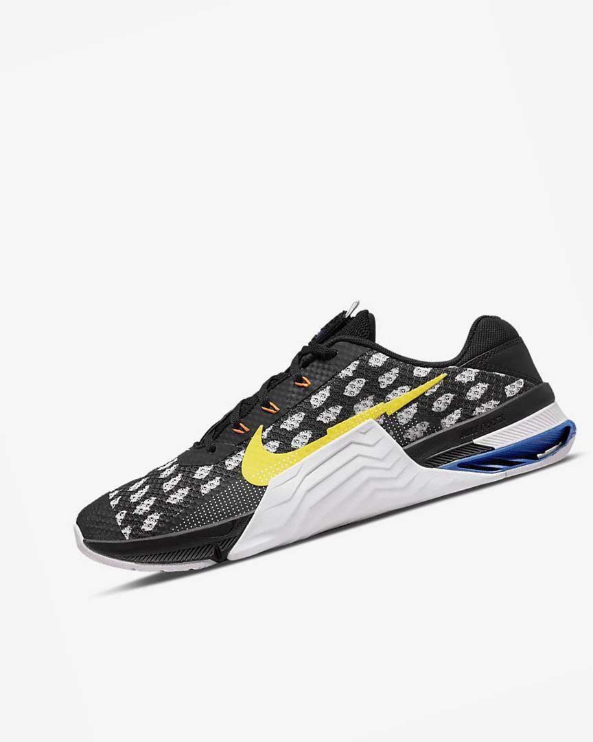 Zapatillas Deportivos Nike Metcon 7 Hombre Negras Blancas Azules Amarillo | CR2928