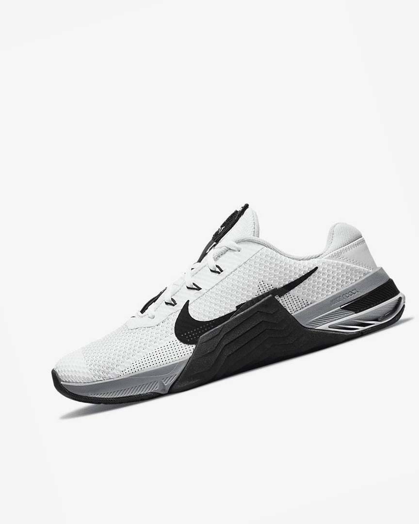 Zapatillas Deportivos Nike Metcon 7 Hombre Blancas Gris Plateadas Negras | CR3240