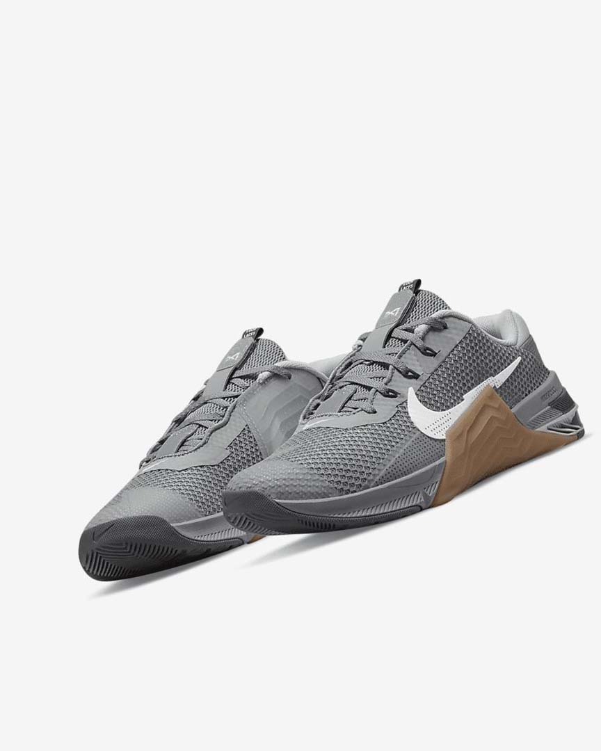 Zapatillas Deportivos Nike Metcon 7 Mujer Gris Marrones Gris Oscuro Blancas | CR1137