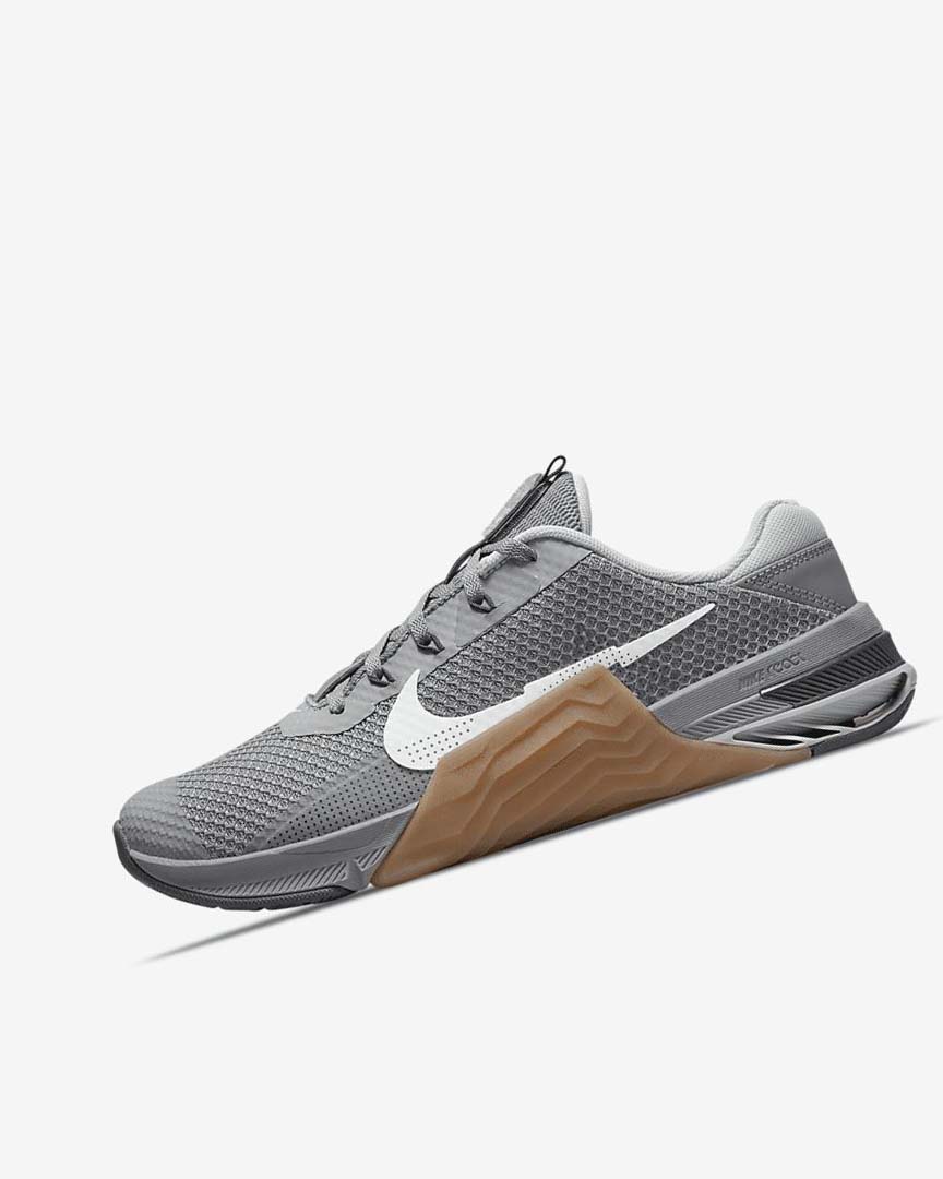 Zapatillas Deportivos Nike Metcon 7 Mujer Gris Marrones Gris Oscuro Blancas | CR1137