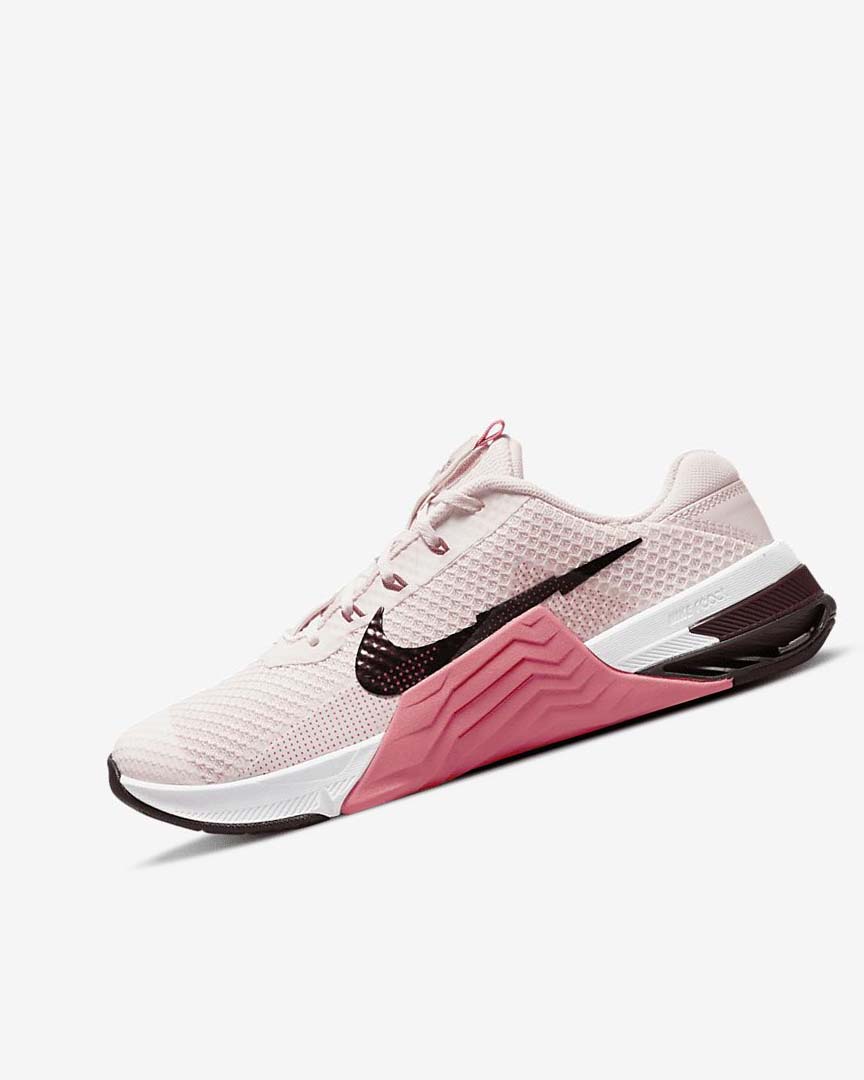 Zapatillas Deportivos Nike Metcon 7 Mujer Rosas Claro Rosas Metal | CR4872