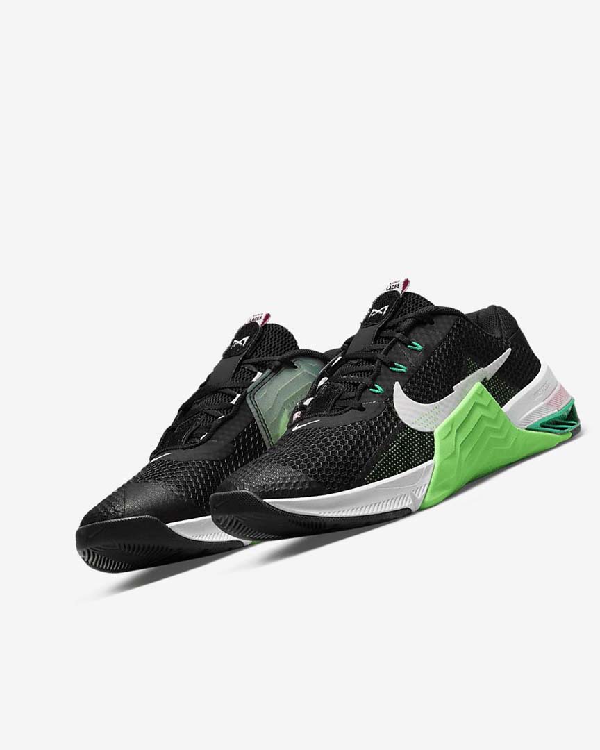 Zapatillas Deportivos Nike Metcon 7 Mujer Negras Verde Rosas Blancas | CR5365