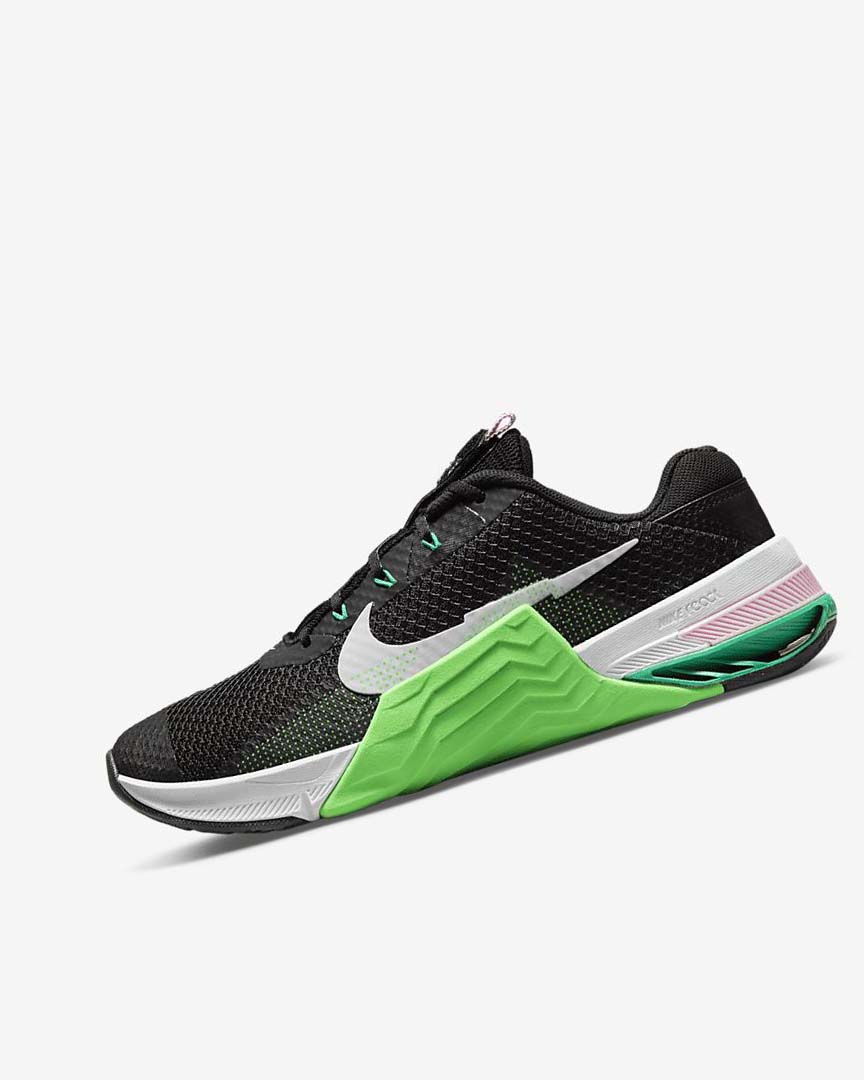 Zapatillas Deportivos Nike Metcon 7 Mujer Negras Verde Rosas Blancas | CR5365