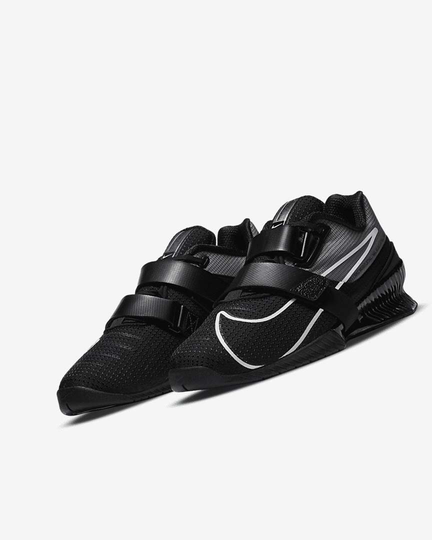 Zapatillas Deportivos Nike Romaleos 4 Mujer Negras Negras Blancas | CR5062