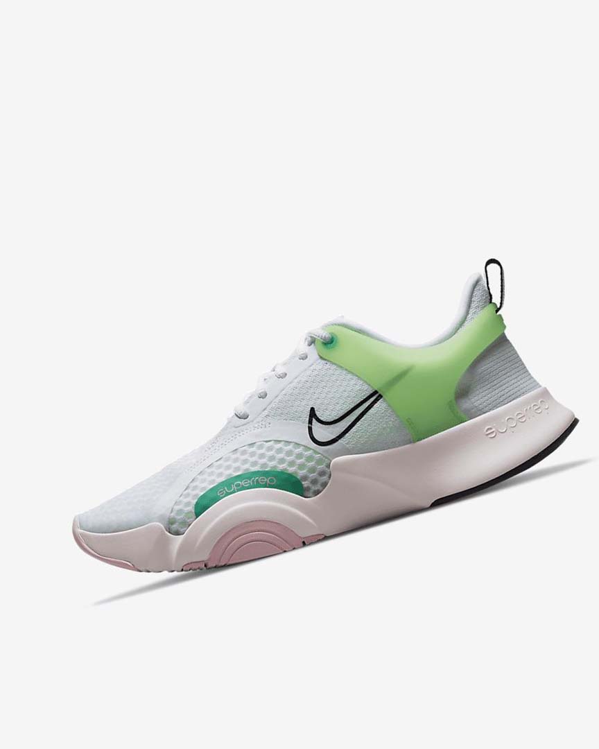 Zapatillas Deportivos Nike SuperRep Go 2 Mujer Blancas Verde Rosas Claro Negras | CR1134