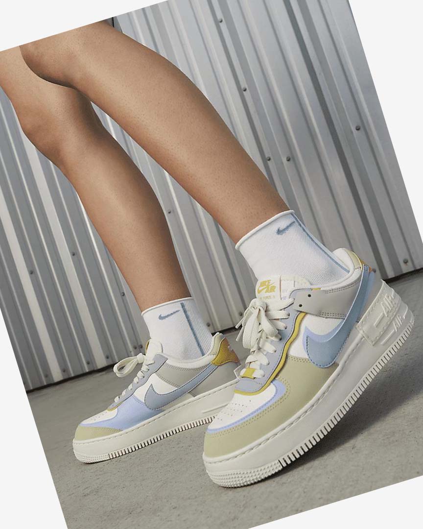 Zapatillas Nike AF-1 Shadow Mujer Azules Claro Verde Oliva | CR2855