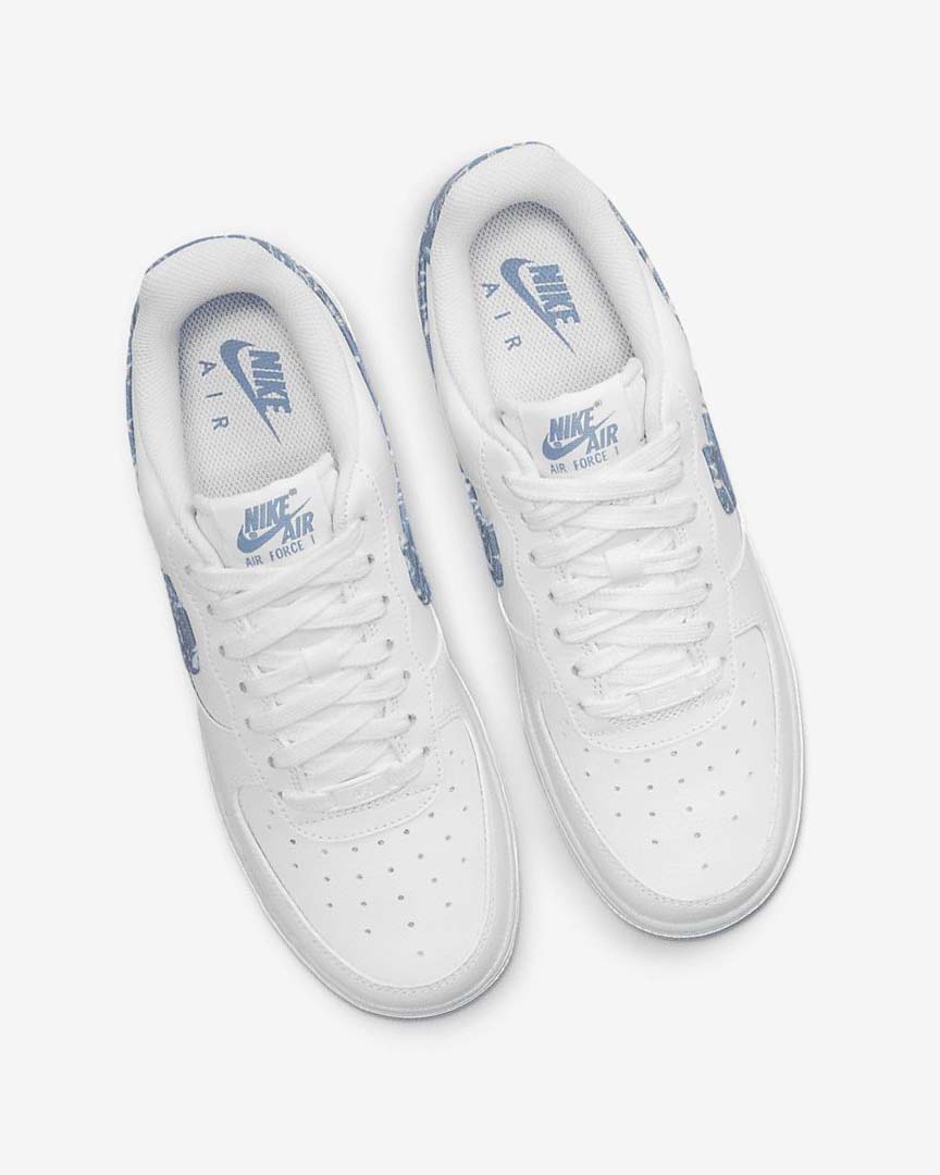 Zapatillas Nike Air Force 1 '07 Essential Mujer Blancas Blancas Blancas Azules | CR4754