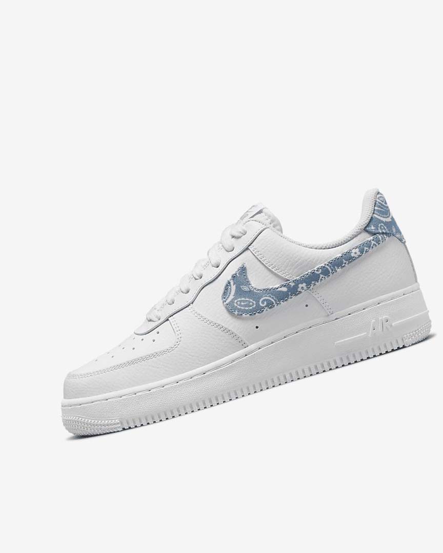 Zapatillas Nike Air Force 1 \'07 Essential Mujer Blancas Blancas Blancas Azules | CR4754