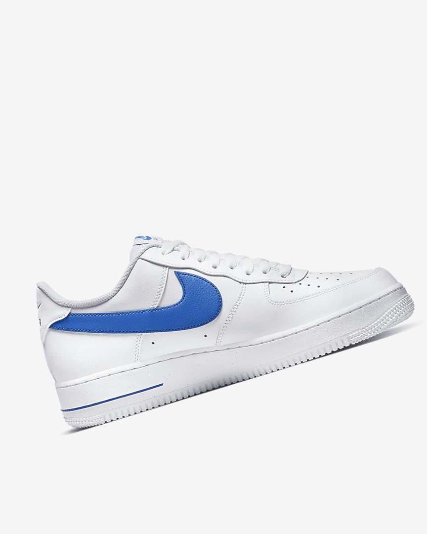 Zapatillas Nike Air Force 1 '07 Hombre Blancas Azul Real | CR2408