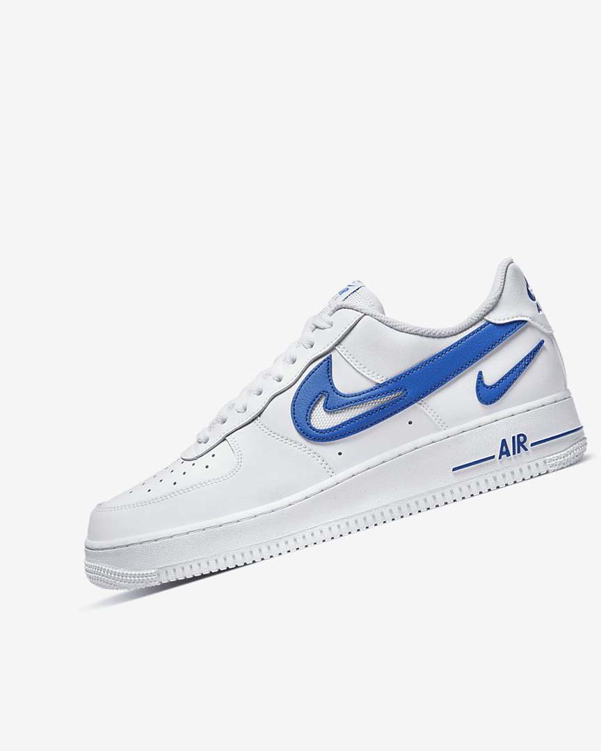 Zapatillas Nike Air Force 1 \'07 Hombre Blancas Azul Real | CR2408