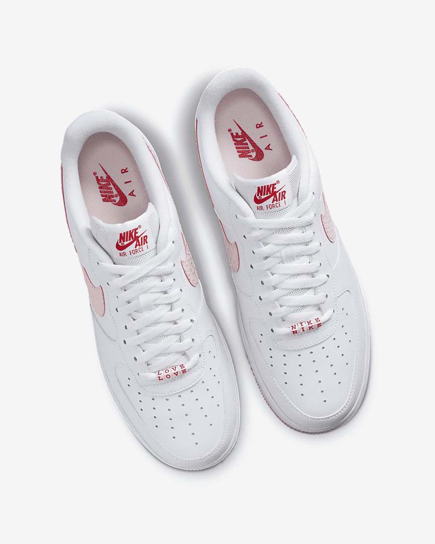 Zapatillas Nike Air Force 1 '07 Hombre Blancas Rojas | CR2705