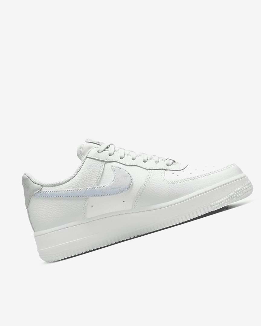 Zapatillas Nike Air Force 1 '07 Mujer Blancas Metal Plateadas Azules Claro | CR2288