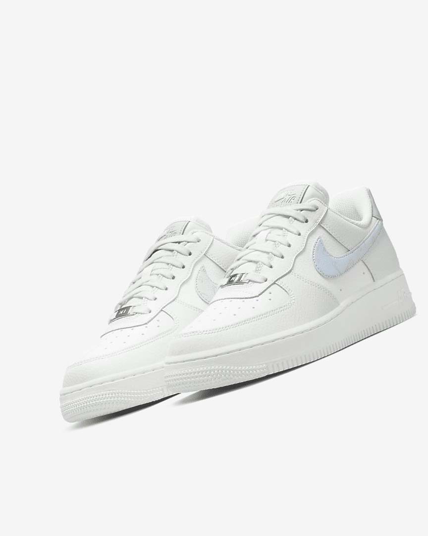 Zapatillas Nike Air Force 1 '07 Mujer Blancas Metal Plateadas Azules Claro | CR2288