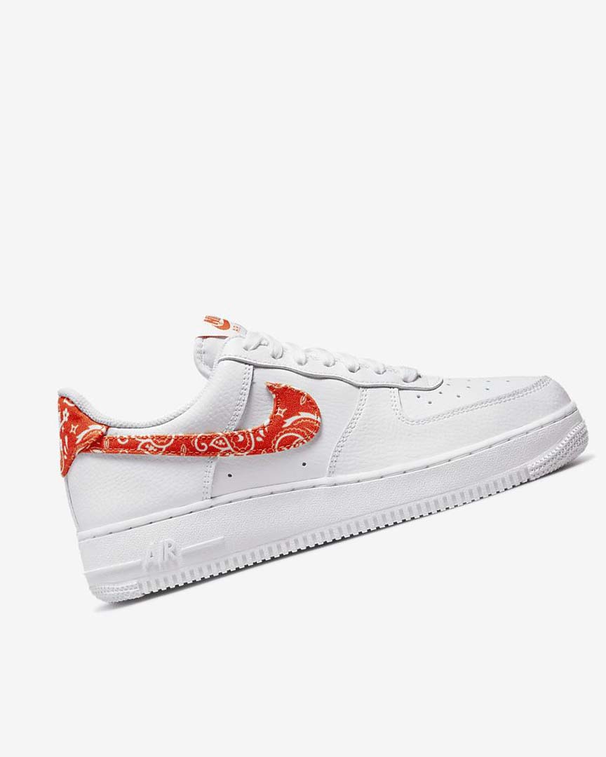 Zapatillas Nike Air Force 1 '07 Mujer Blancas Blancas Naranjas | CR4733