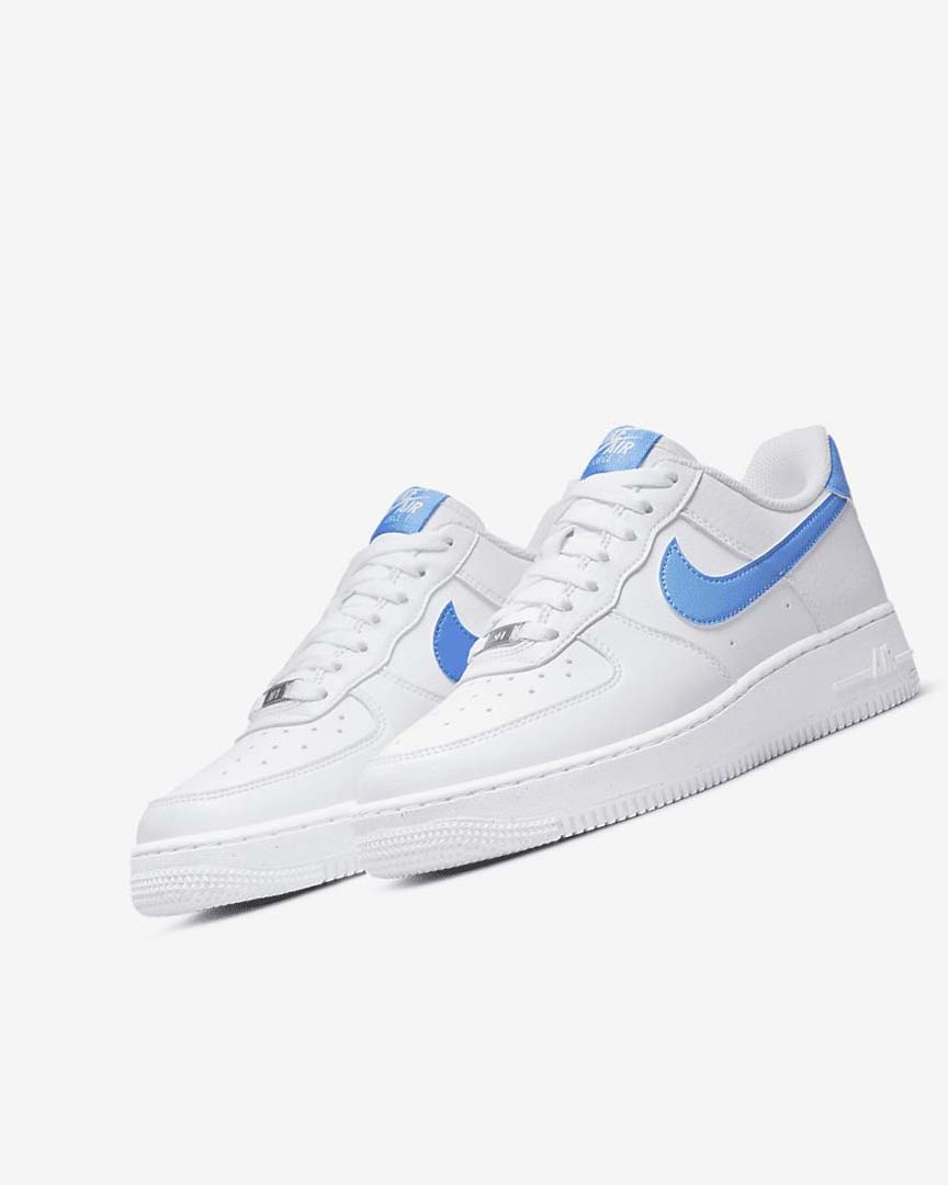 Zapatillas Nike Air Force 1 '07 Next Nature Mujer Blancas Metal Plateadas Azules | CR2728