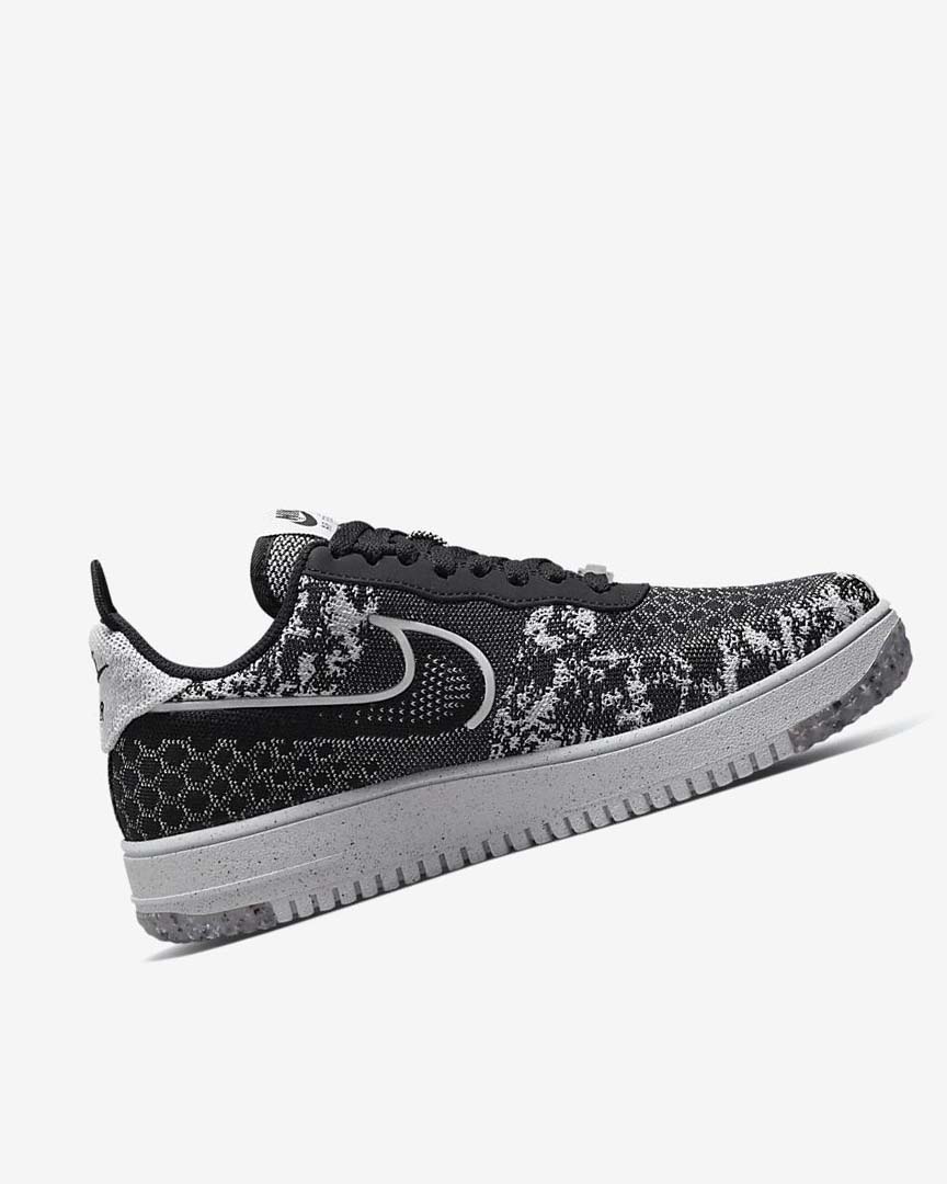 Zapatillas Nike Air Force 1 Crater Flyknit Next Nature Hombre Negras Blancas Plateadas Negras | CR5351