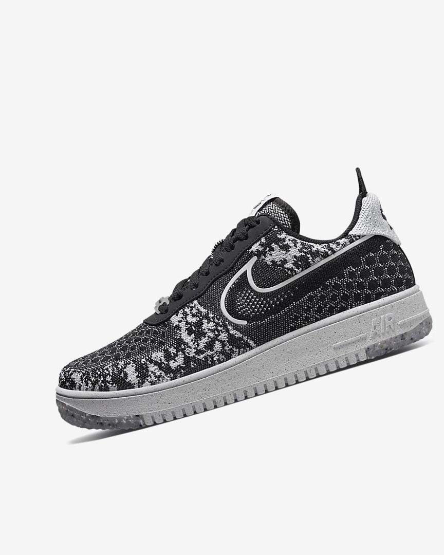 Zapatillas Nike Air Force 1 Crater Flyknit Next Nature Hombre Negras Blancas Plateadas Negras | CR5351