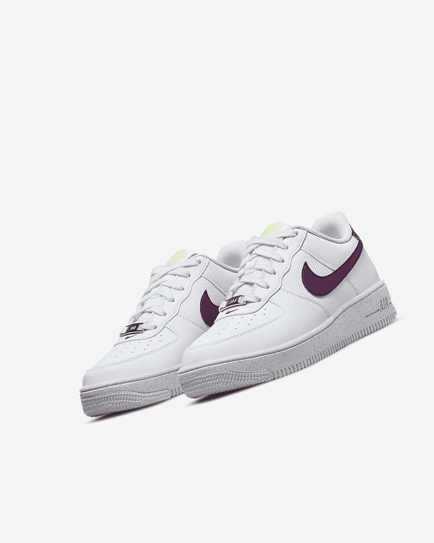 Zapatillas Nike Air Force 1 Crater Next Nature Niña Blancas Plateadas | CR4659