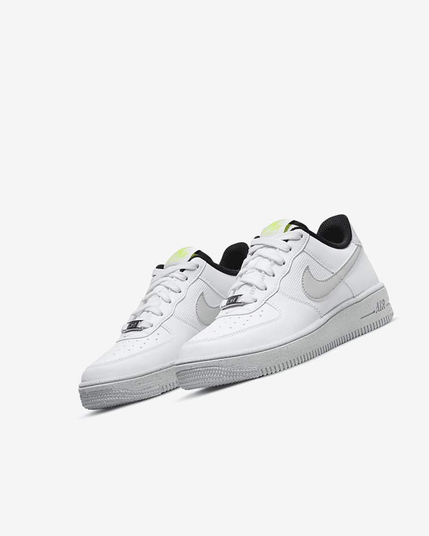 Zapatillas Nike Air Force 1 Crater Next Nature Niño Blancas Negras Beige Claro | CR5266