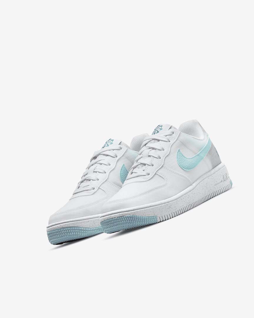 Zapatillas Nike Air Force 1 Crater Niña Blancas Azules | CR2980