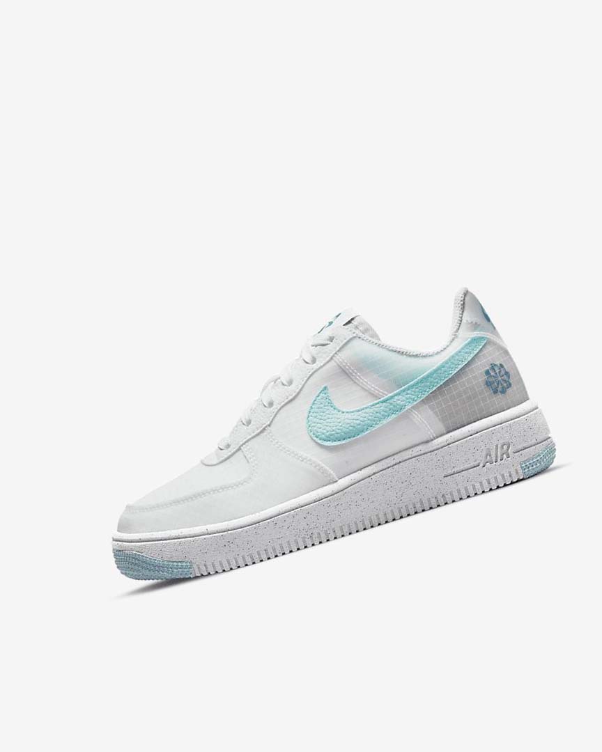 Zapatillas Nike Air Force 1 Crater Niña Blancas Azules | CR2980