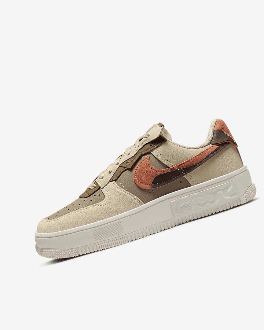 Zapatillas Nike Air Force 1 Fontanka Mujer Burdeos Kaki | CR2344