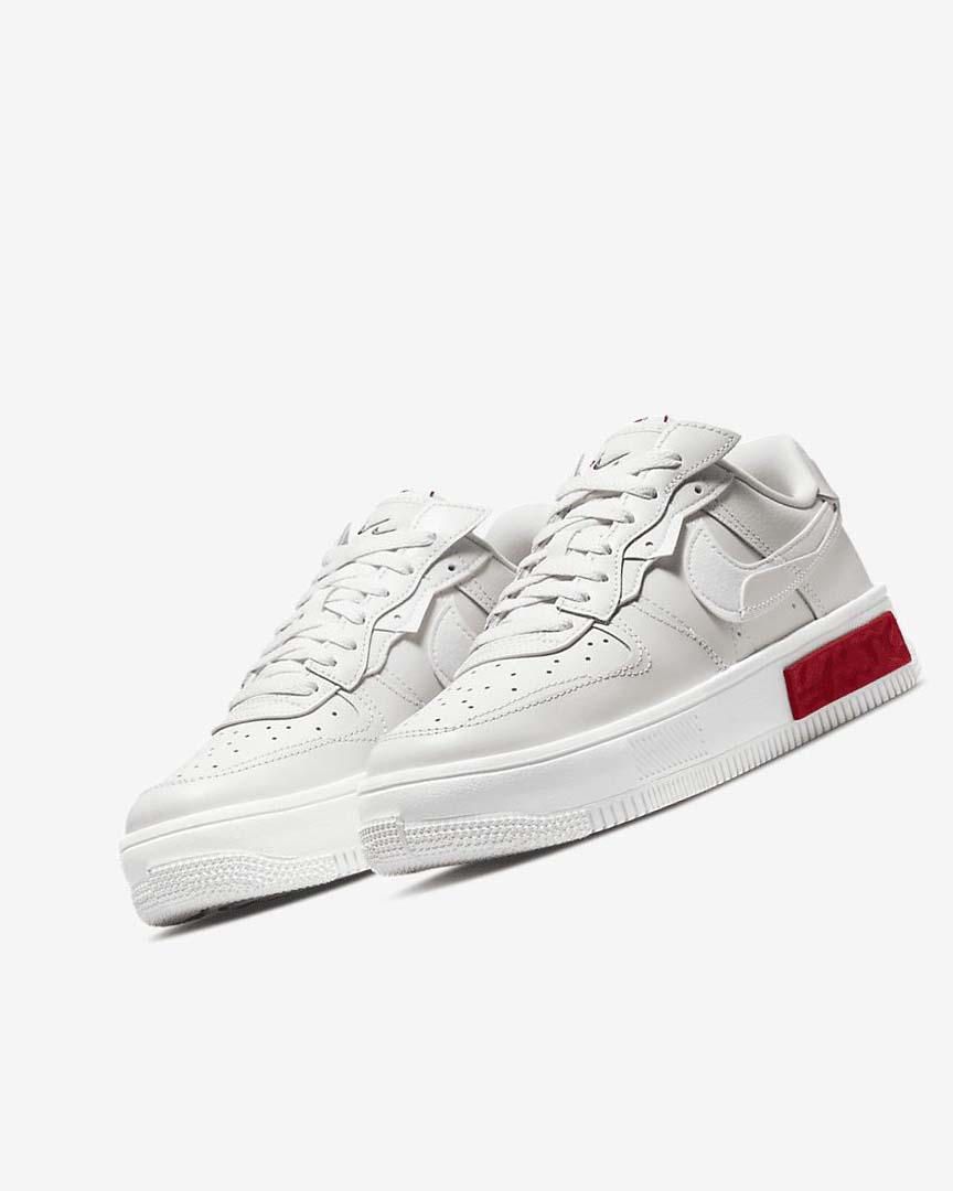 Zapatillas Nike Air Force 1 Fontanka Mujer Blancas Rojas | CR2637